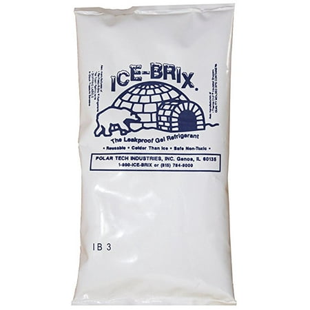 Ice-Brix Reusable Leakproof NonToxic Ice Pack 3oz Gel 5
