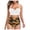 White, variant on VBVC Women Floral Print High Waist Crop Tops Shorts Two Piece Swimwear Halter Beachwear