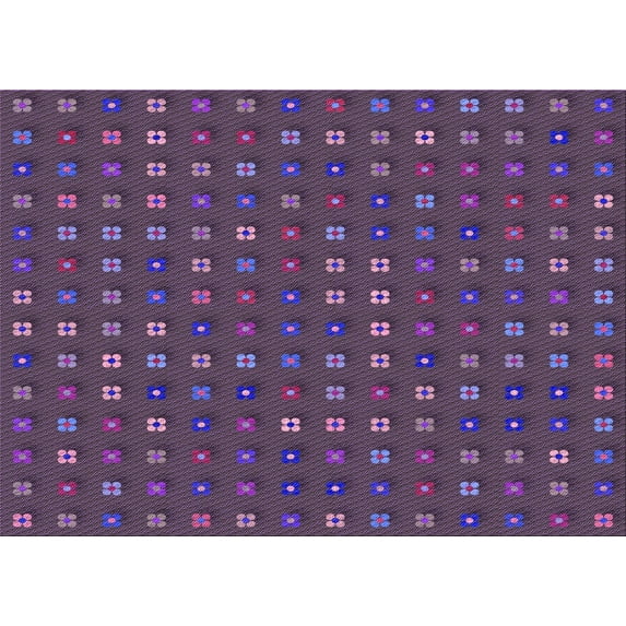 Ahgly Company Indoor Rectangle Patterned Plum Purple Area Rugs, 2' x 5'