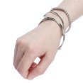 thumbnail image 4 of Bracelet, Heart Star Bracelet Clothes Accessory Alloy Exquisite 4pcs Durable  for Daily Life Silver, 4 of 8