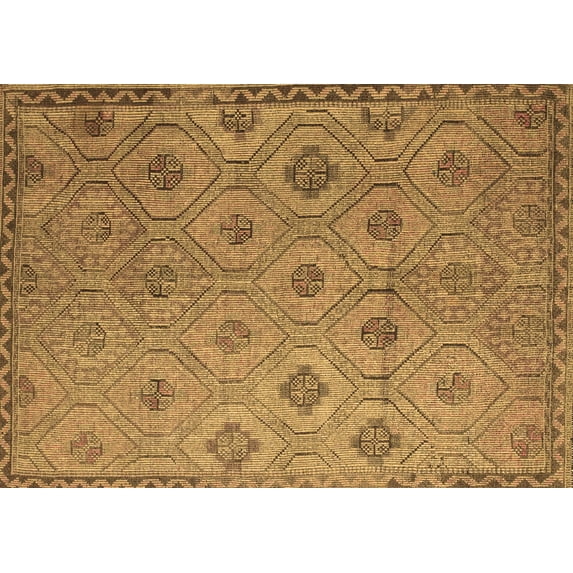 Ahgly Company Indoor Rectangle Southwestern Brown Country Area Rugs, 5' x 8'