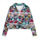thumbnail image 3 of Blusa de manga larga con capucha, cuello redondo, manga larga, corta, sudadera polar para niñas de 5 a 14 años, blusa de poliéster, 3 of 4