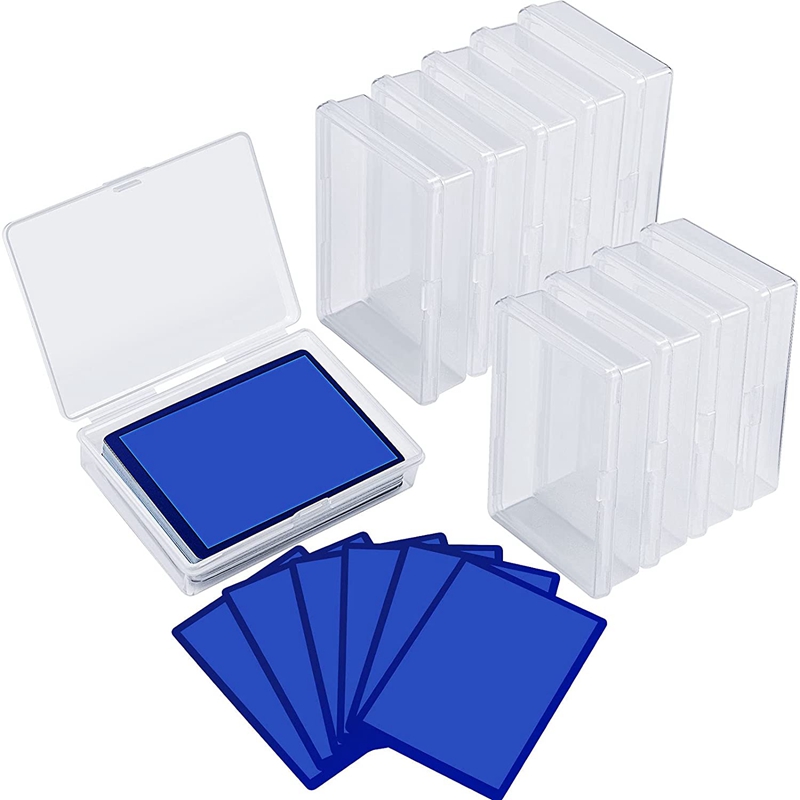 15 Pack Box Trading Card Case Card Storage Organizer Clear Card Case