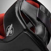 Hayabusa T3 Full Face T-Cross Hook and Loop Vylar MMA Headgear - Black/Red