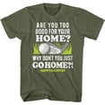 thumbnail image 1 of Happy Gilmore Go To Your Home Military Green Adult T-Shirt, 1 of 2