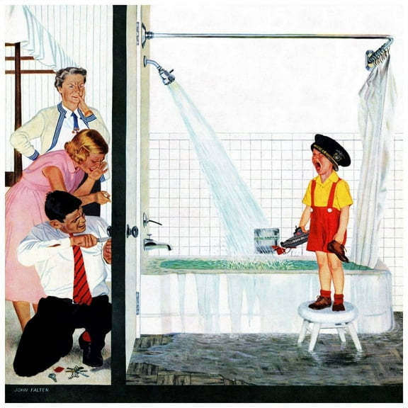 Marmont Hill "Bath" by Curtis Painting Print on Canvas