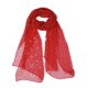 thumbnail image 1 of INSPIRAR CHIC Bufanda de Halloween para Mujeres Chiffon Protector Solar Traje de Baño Larga Chal Floral Rojo, 1 of 7
