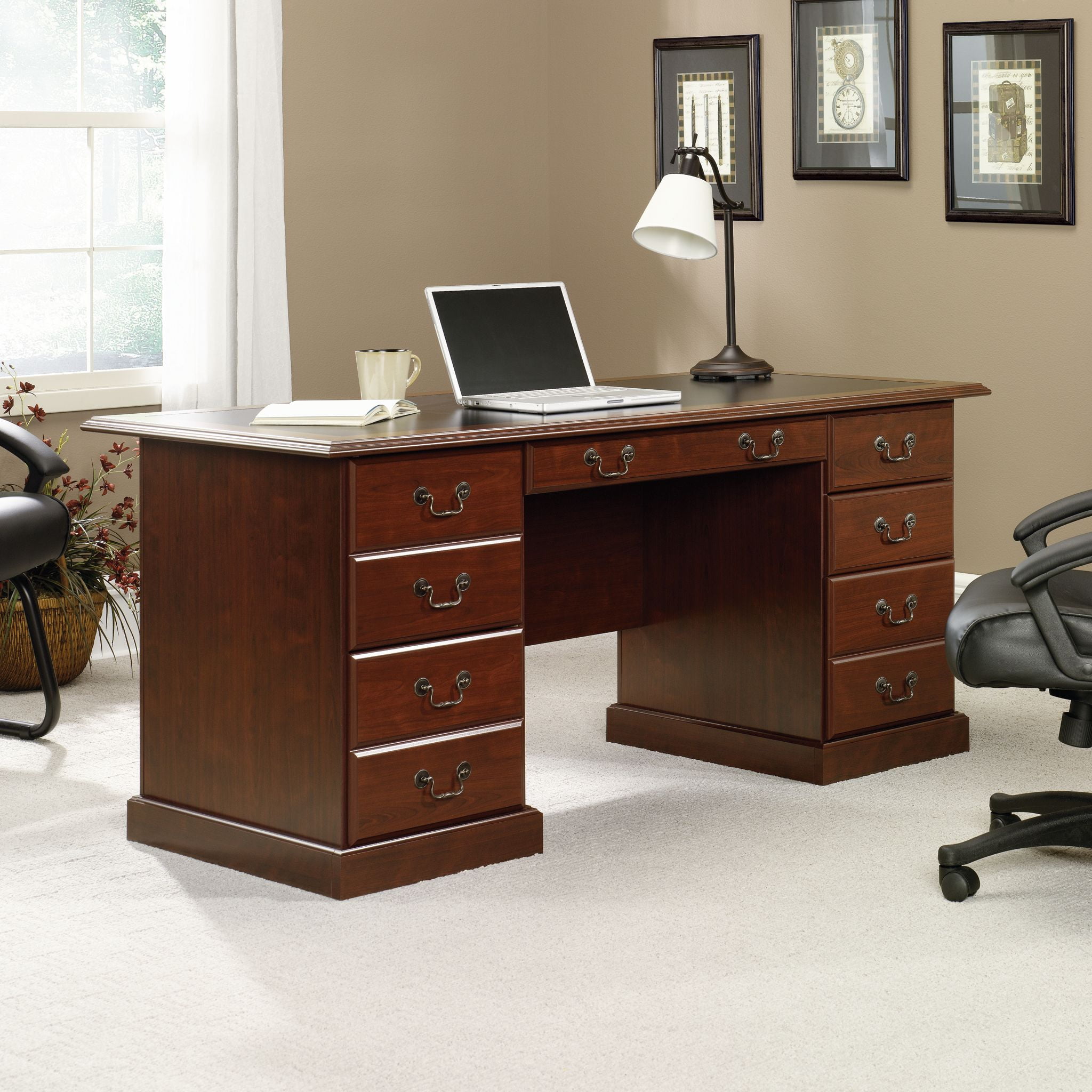 Sauder heritage hill desk deals