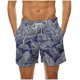 thumbnail image 1 of Pantalones Cortos Casuales de Impresión Hawaiana de los Hombres, Poliéster de Secado Rápido con Forro de Malla para la Playa Y la Piscina, 1 of 9