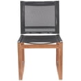 thumbnail image 4 of Meridian Furniture Tulum Chaise Latérale de Salle à Manger d'Extérieur Noire Résistante à l'Eau, 4 of 8