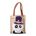 thumbnail image 1 of Bolsa de Halloween de Mornei para trucos o dulces, cesta de dulces de Halloween, bolsa de regalo para niños, bolsa de regalo con forma de calavera, 1 of 8