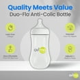thumbnail image 5 of Avima Anti-Colic Baby Bottle, BPA-Free, Wide Neck, Fast Flow, 12 oz, Stage 3, 3 Pack, 5 of 7