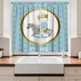 thumbnail image 2 of Ambesonne Blue Kitchen Curtains, It's a Prince, 55"x39", Multicolor, 2 of 3