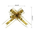 thumbnail image 2 of Unique Bargains 10pcs 11 Inch Extra Large Pull Bow Gift Wrapping Big Organza Bows Ribbon Gold for Wedding Baskets Presents, 2 of 6