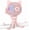Pink, variant on FANimal 3-in-1 Portable Baby Stroller Fan, Rechargeable Clip-on with Night Light, Blue