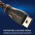 thumbnail image 4 of LegitWire 10 ft 4K High Speed HDMI Cables, 5 Pack - 18Gbps HDMI 2.0 (4K @ 60hz HDR UHD 4:4:4 Chroma) - Ethernet - Locking Head - Deep Color Ultra HD with ARC, 3D, HDCP 2.2, 28AWG, Gold Plated, 4 of 7