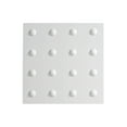 thumbnail image 1 of FASÄDE Easy Installation Dome Matte White Wall Panel Sample (12" X 12" Sample), 1 of 1