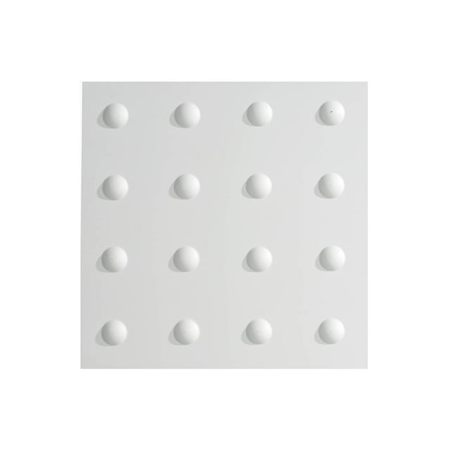 FASÄDE Easy Installation Dome Matte White Wall Panel Sample (12" X 12" Sample)
