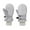 Gray, variant on ktowifly Kids Skiing Gloves Fleece Lined Thermal Thick Winter Warm Soft Comfy Elatic Wrist for Boy Girl