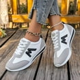 thumbnail image 7 of YLYL Women Wide Toe Sneakers Fashion Leather Suede Non-Slip Walking Running Tennis Sneakers, 7 of 7