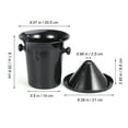 thumbnail image 3 of Mobestech Tasting Dump Bucket Black Plastic Beverage Dispenser Round 1Set, 3 of 6