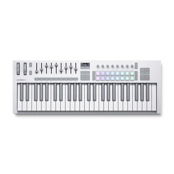 NOVATION Teclado Controlador DAW de 49 Teclas LAUNCHKEY 49 MK4 WHITE NOVATION