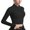 Black, variant on Vedolay Blouses for Women Button-Down Ruffle Sweatshirt V-Neck Long Sleeve Blouse Blue,S