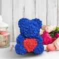 thumbnail image 5 of Rose Teddy Bear, 10 inch Embrace Love Flower Bears, Artificial Foam Floral Gifts for Valentines Day Mothers Day Christmas Wedding Anniversary Birthday Home Bedroom Office Decor (Blue), 5 of 7