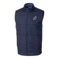 thumbnail image 2 of Men's Cutter & Buck Navy ETSU Buccaneers Big & Tall Stealth Hybrid Quilted Full-Zip DryTec Windbreaker Vest, 2 of 3