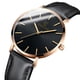 thumbnail image 1 of Reloj de cuarzo para hombre, relojes para hombre, reloj fino de moda para hombre, correa de cuero fina, reloj de cuarzo de acero inoxidable A, 1 of 3