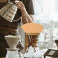 thumbnail image 3 of WASHWEPE 100pcs Paper Coffee Filters Light Brown For Coffee Machine Brewing Coffee, 3 of 4