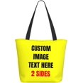 thumbnail image 1 of Custom Tote Bag With Logo Photo, Custom Bag, Personalized Shopping Bags Reusable Grocery Bags Bulk For Work Travel Gifts, 1 of 8