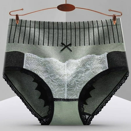 

Jiyugala Lingerie For Women Women High Waisted Cotton Underwear Tummy Control Briefs Ladies Soft Pantie