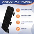 thumbnail image 5 of Front Bumper Fog Lamp Bezel Frame for LAND ROVER Range Rover Evoque Dynamic 2012 LR035093 LR035094 L, 5 of 5