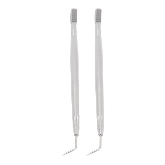 Herramienta Para Levantar Pestañas, Herramienta Separadora De Pestañas, 2 Uds., Herramientas Para Levantar Pestañas, Varillas Permanentes De Pestañas De Doble Cabeza De Acero Inoxidable Para Extension