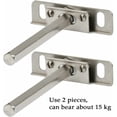 thumbnail image 4 of 8Pcs Metal Floating Shelf Brackets Wall Mounted Discreet Shelf Brackets Storage Shelf Support Invisible Floating Shelf Brackets, 4 of 5