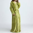 thumbnail image 4 of Elainilye Fashion Women'S Robes Winter Warm Nightgown Couple Bathrobe Men And Women Loungewear Winter Nightgown,Yellow, 4 of 7