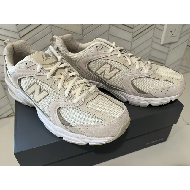 NIB New Balance 530 White Beige Shoes MR530OW Men's Size 9.5 D