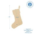 thumbnail image 4 of Wood Stocking Cutout 12-inch x 6-inch, Pack of 12 Unfinished Wooden Christmas Decorations for Party Crafts/Display, by Woodpeckers, 4 of 6