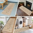 thumbnail image 5 of Runner Rug 2 x 6 Ft, Ocean Fishhooks Washable Non-Slip Floor Mat for Kitchen Hallway/Entryway, Vintage Coastal Fishing Pattern Brown Long Kitchen Runner Area Rugs for Living Room, Low-Profile, 5 of 8
