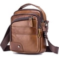 thumbnail image 1 of Bolso bandolera para hombre, pequeño, vintage, de piel sintética, tipo cartera, tipo sobre, tipo sobre, tipo sobre, 1 of 8
