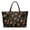 Autumn Blossom, variant on Black Speckled Pattern Reversible Top Handle Satchel, Top Handle Bag with Portable Lightweight Tote Bag for Women for Daily Errands Excursions