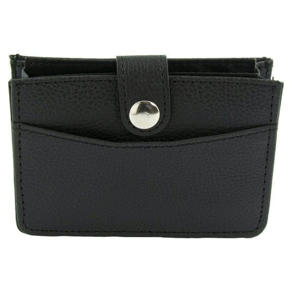 Gold Coast Black Easy Access Vertical Wallet with Expandable Card Storage & RFID