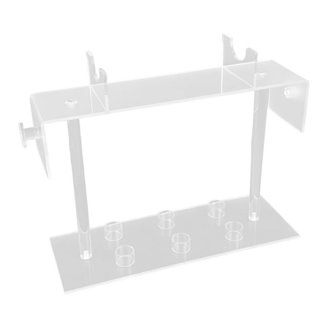 Organizador Acrílico para Secador de Pelo Estante Soporte para Accesorios de Rizador con Ganchos para Cables Antideslizante Adecuado para Baño Salón T