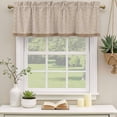 thumbnail image 2 of 2 Pack Valances for Window, Pink Brown Floral Short Curtains for Kitchen Bedroom Living Room, Spring Flowers Rod Pocket Small Window Treatment Valance Drapes 60 x 18 Inch, 2 of 8