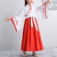 thumbnail image 2 of Girls' Ancient Chinese Hanfu Princess Dress - Floral Print Traditional Fancy Dress Up Outfit, 2 of 3