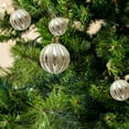thumbnail image 6 of Christmas Balls, 6pcs Gold and White Shatterproof Ornaments Set Plastic Hanging Decorations for Christmas Tree Holiday Party Home Decor 2025, 6 of 6