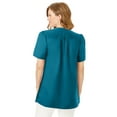 thumbnail image 2 of Woman Within Plus Size Pintucked Half-Button Tunic, 2 of 6