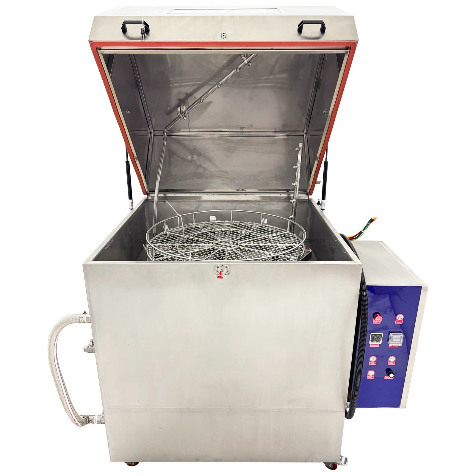 220V 3-Phase Spray Wash Cabinet Part Washer High Pressure Rotary Spraying Cleaning Machine