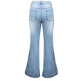 thumbnail image 5 of DYMADE Women Flared Pants Denim High Waist Casual Jeans, 5 of 5